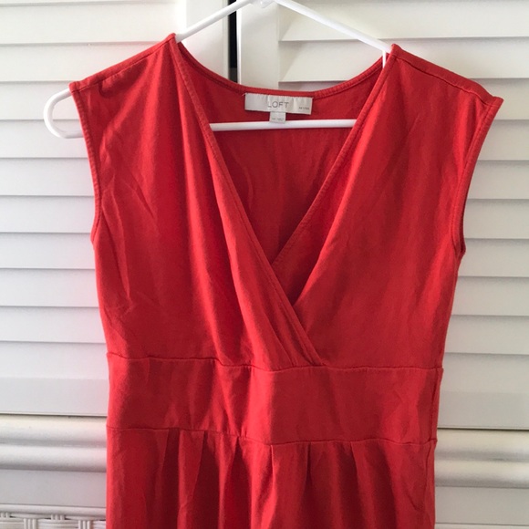 SOLD SOLD Ann Taylor loft petite small red dress - Picture 3 of 6